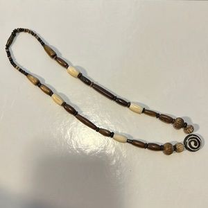 Handmade wooden necklace
